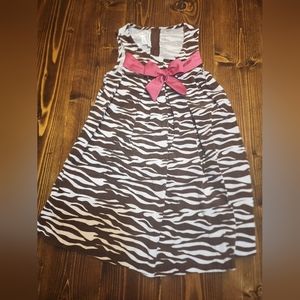 Bonnie Jean Girls Dress Size 6 Zebra
